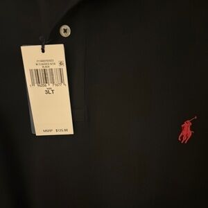 Polo by Ralph Lauren Black Shirt with Red Emblem. Brand new, never worn, NWT’s.